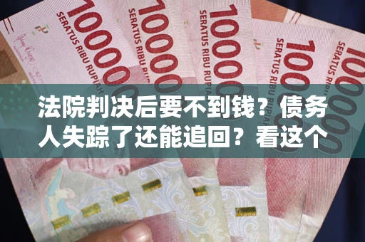 北京法院判决后要不到钱？债务人失踪了还能追回？看这个方法！