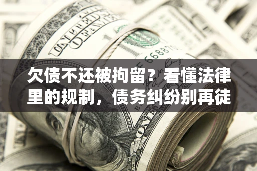 北京欠债不还被拘留？看懂法律里的规制，债务纠纷别再徒劳奔波