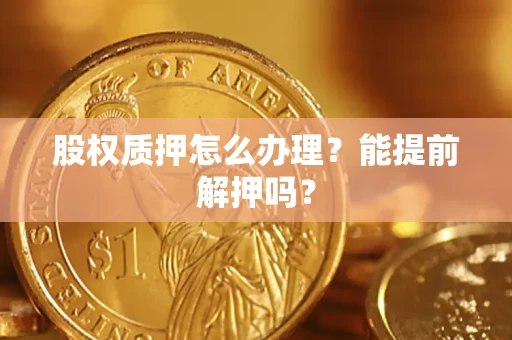 北京股权质押怎么办理？能提前解押吗？